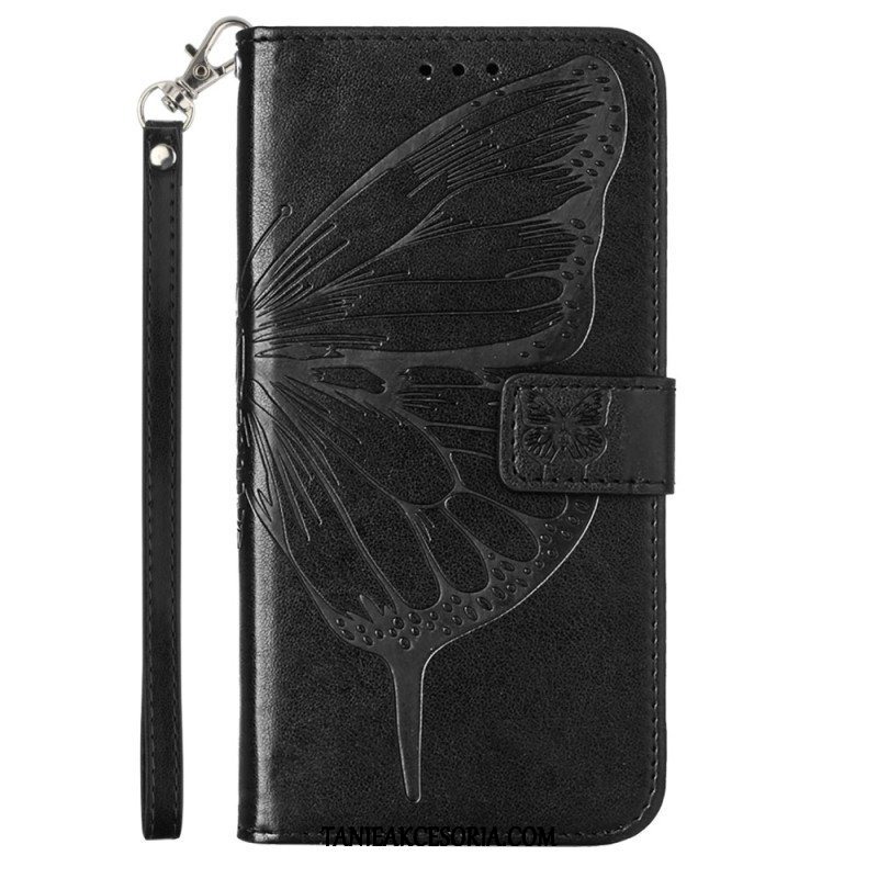 Etui Folio do Poco X5 5G Kwiatowy Motyl