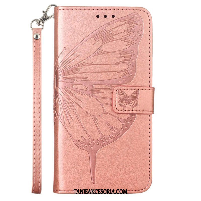 Etui Folio do Poco X5 5G Kwiatowy Motyl