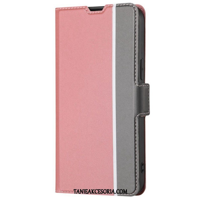 Etui Folio do Poco X5 5G Ultra Cienki Dwukolorowy