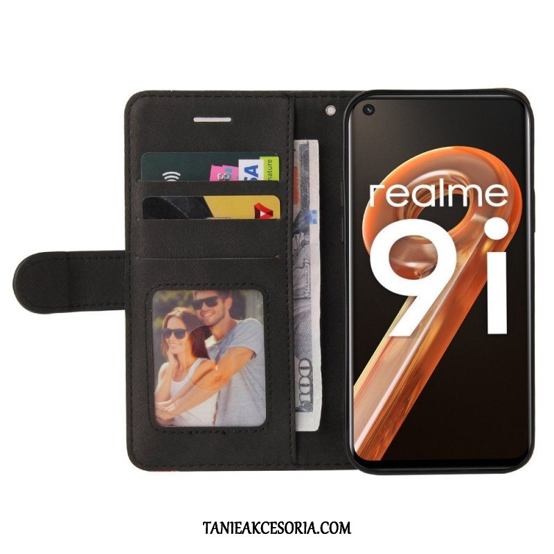 Etui Folio do Realme 9i Pasek Z Podszewką