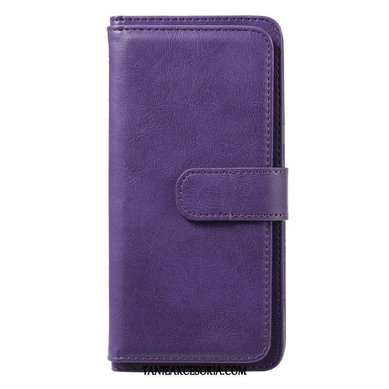 Etui Folio do Realme C11 Wielofunkcyjny Uchwyt Na 10 Kart