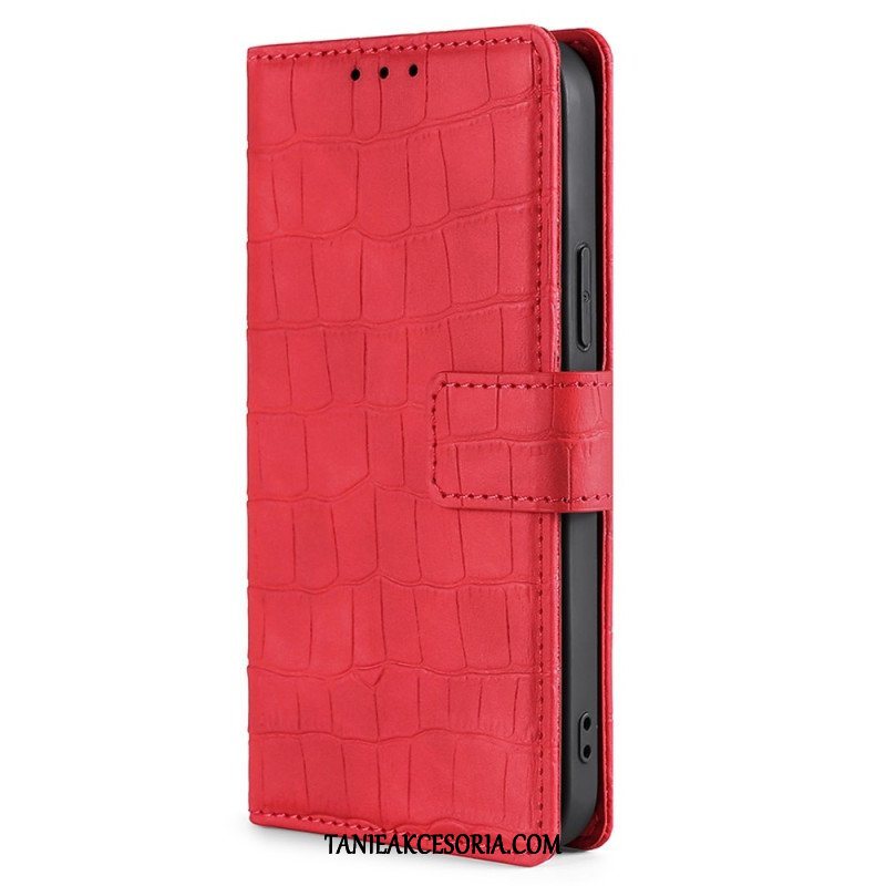 Etui Folio do Realme GT Neo 3 Krokodyl Tekstura