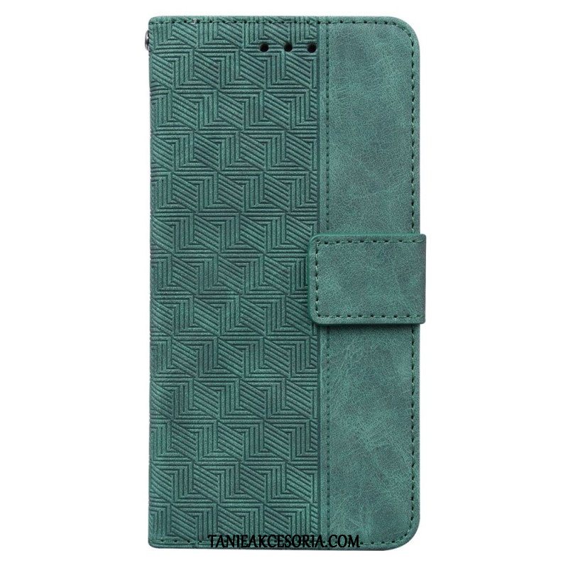 Etui Folio do Realme GT Neo 3 Wzory Geometryczne