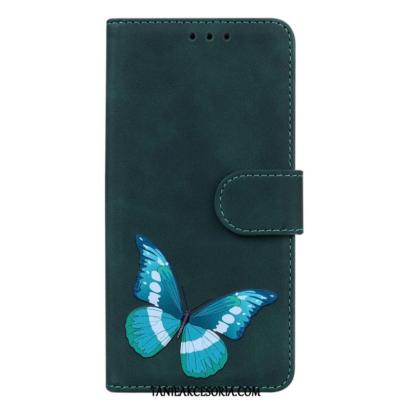 Etui Folio do Realme GT Neo 3 Wzór Motyla