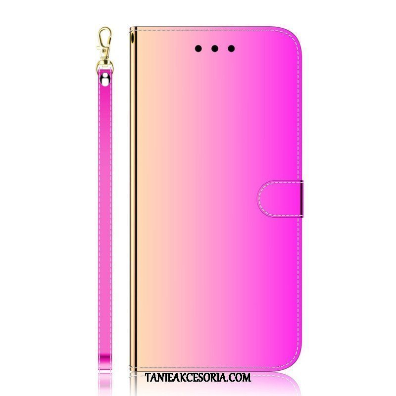 Etui Folio do Samsung Galaxy A13 5G / A04s Osłona Lusterka Ze Sztucznej Skóry