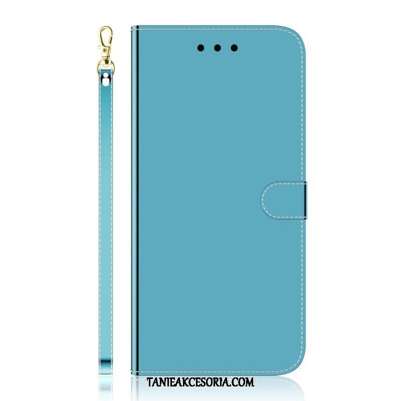 Etui Folio do Samsung Galaxy A13 5G / A04s Osłona Lusterka Ze Sztucznej Skóry