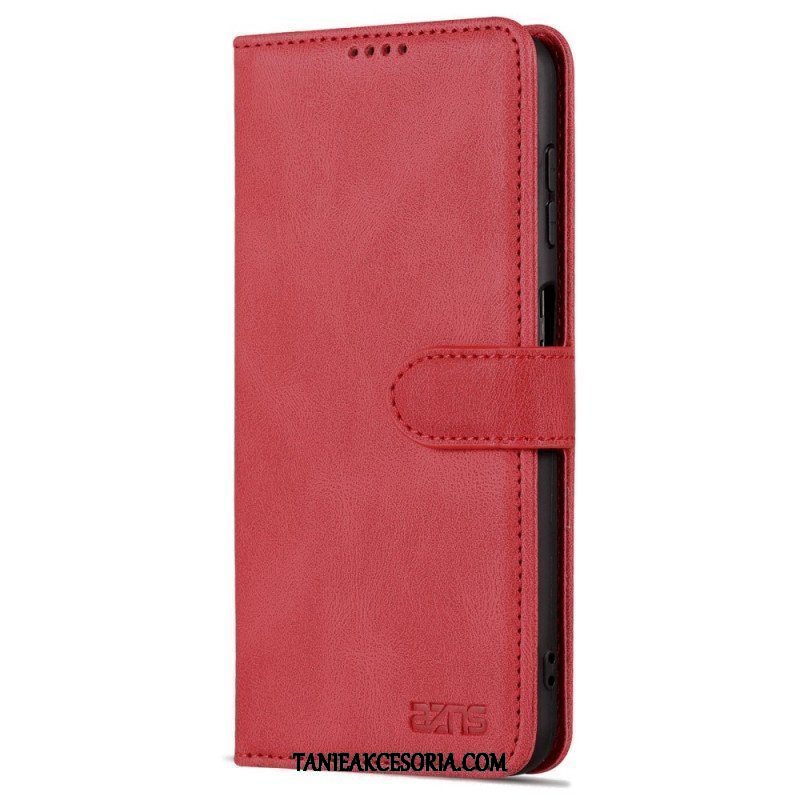 Etui Folio do Samsung Galaxy A13 z Łańcuch Paski W Stylu Vintage Azns