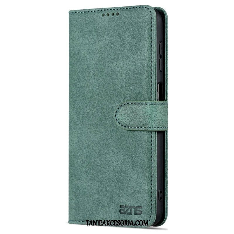 Etui Folio do Samsung Galaxy A13 z Łańcuch Paski W Stylu Vintage Azns