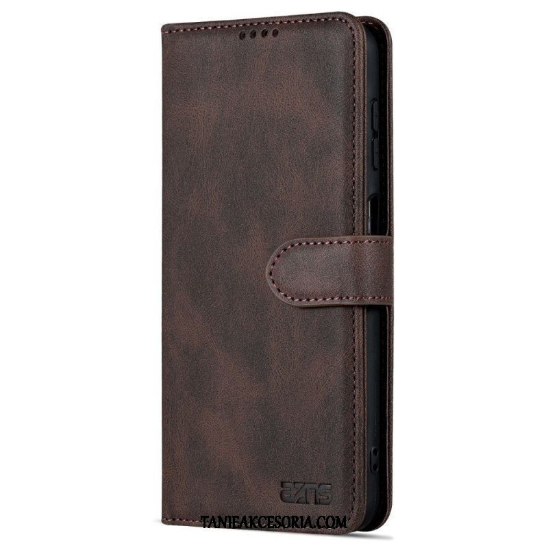 Etui Folio do Samsung Galaxy A13 z Łańcuch Paski W Stylu Vintage Azns