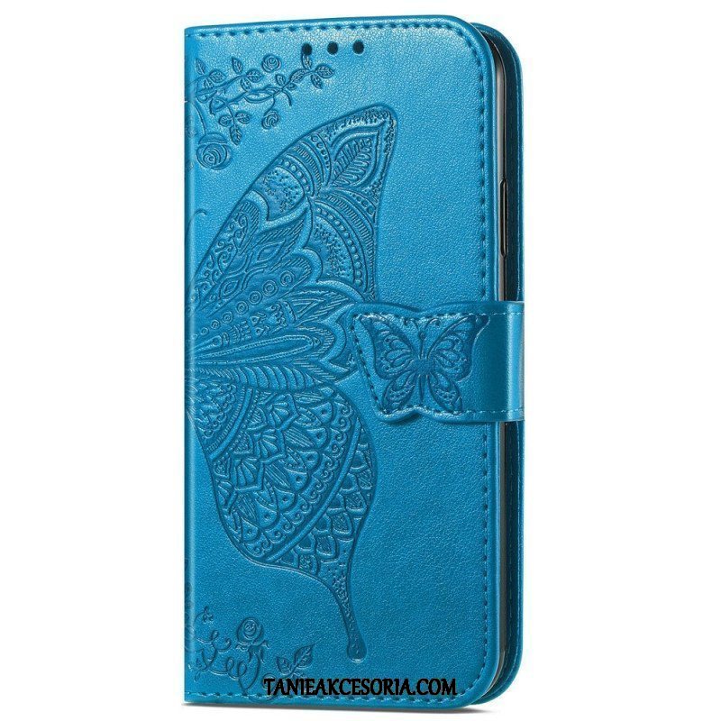 Etui Folio do Samsung Galaxy A14 / A14 5G Barokowy Motyl