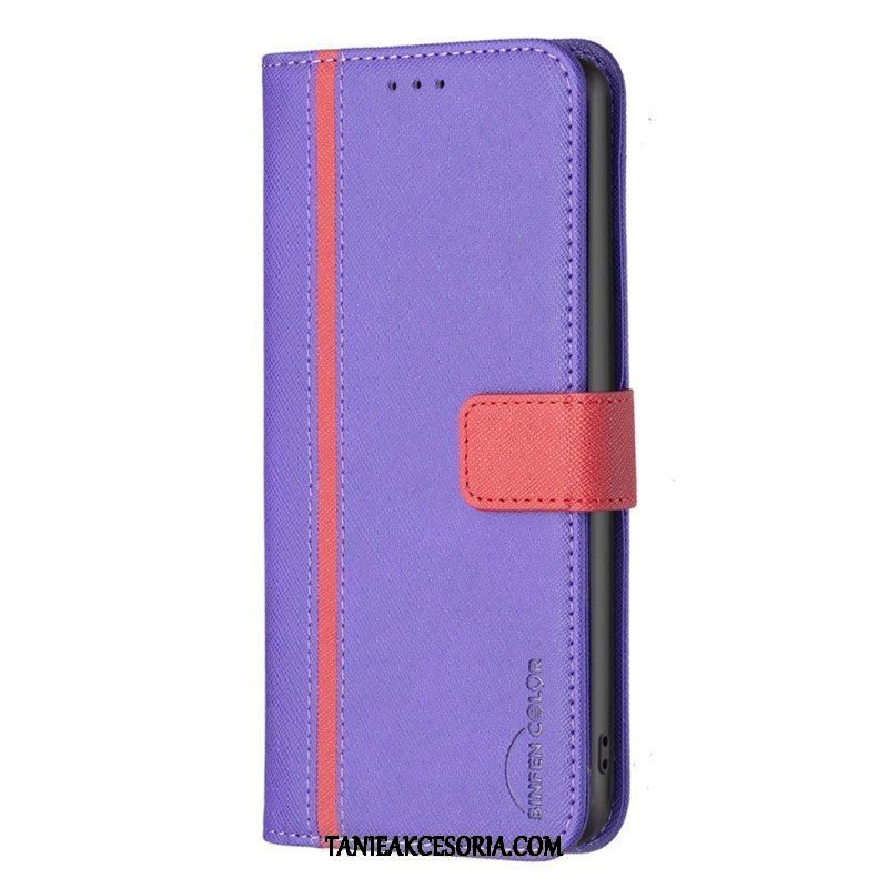 Etui Folio do Samsung Galaxy A14 / A14 5G Dwukolorowy Kolor Binfen