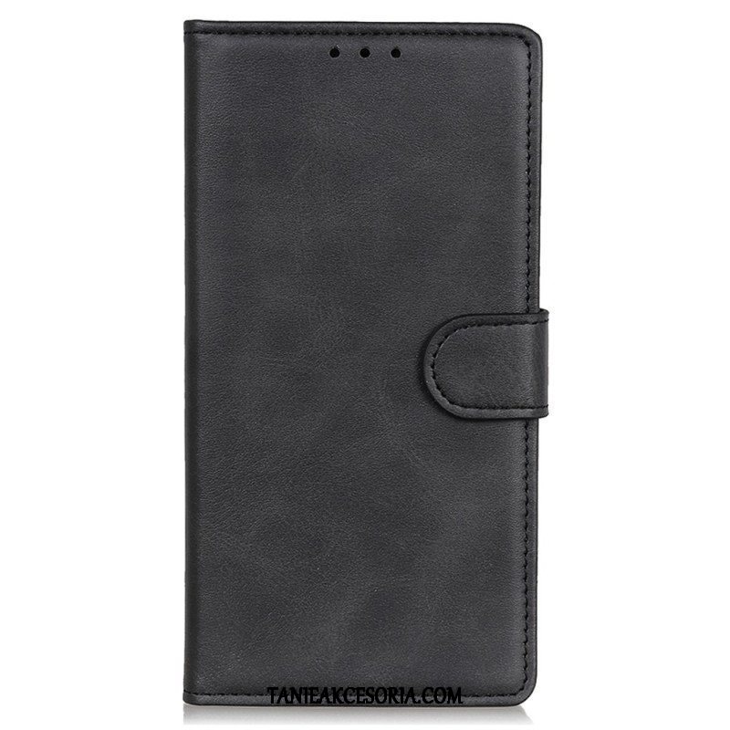 Etui Folio do Samsung Galaxy A14 / A14 5G Matowa Sztuczna Skóra