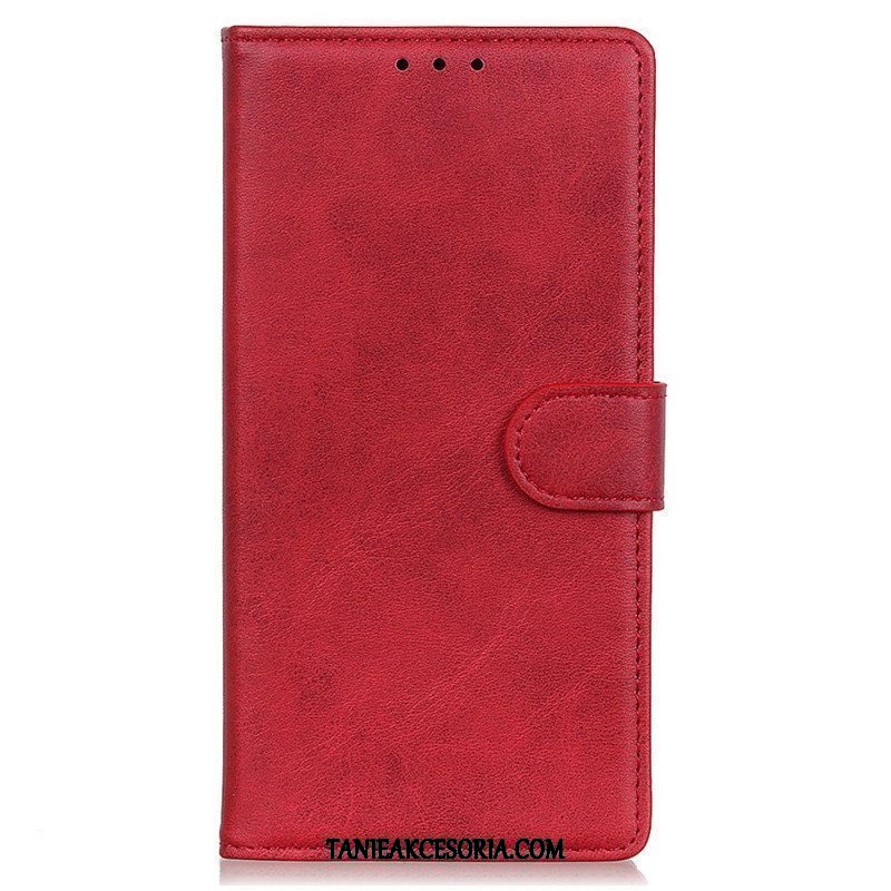 Etui Folio do Samsung Galaxy A14 / A14 5G Matowa Sztuczna Skóra