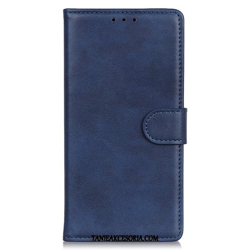 Etui Folio do Samsung Galaxy A14 / A14 5G Matowa Sztuczna Skóra