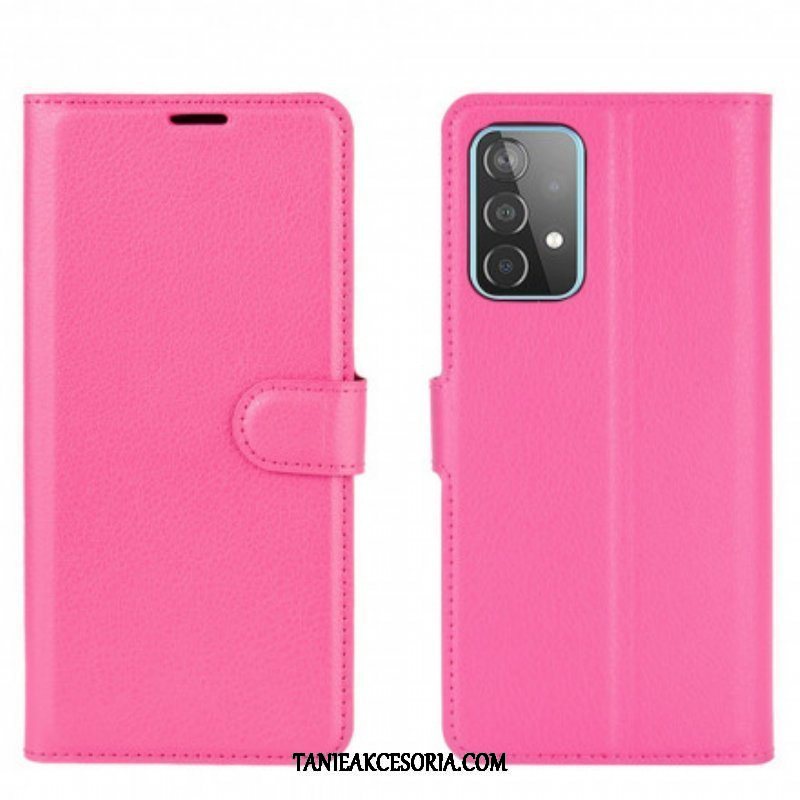 Etui Folio do Samsung Galaxy A52 4G / A52 5G / A52s 5G Klasyczne Liczi