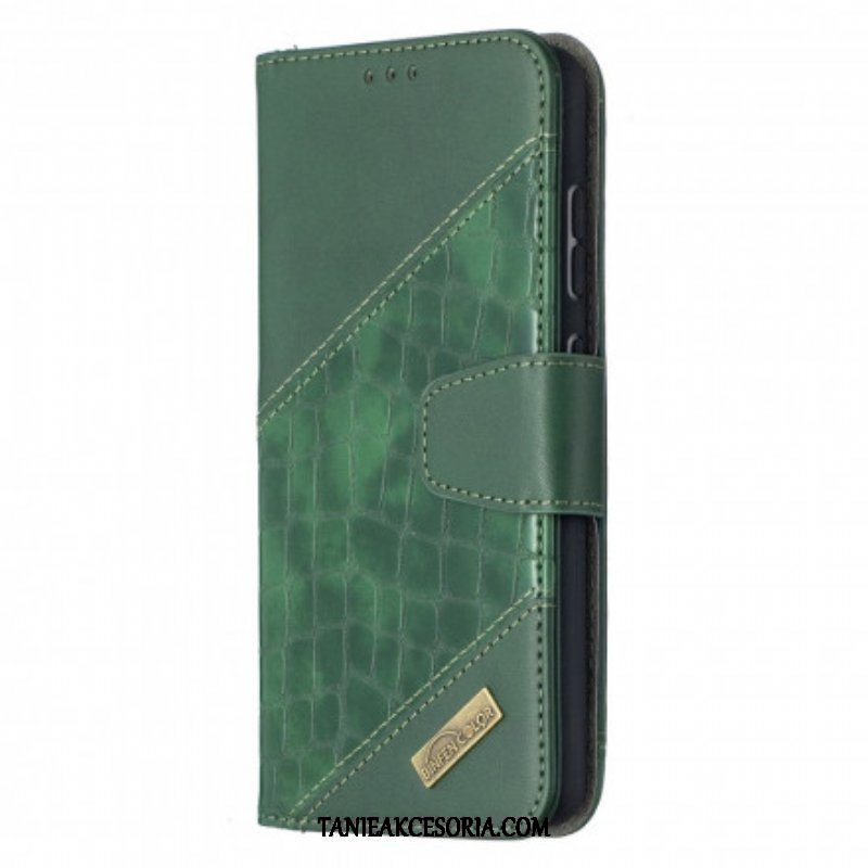 Etui Folio do Samsung Galaxy A52 4G / A52 5G / A52s 5G Klasyczny Efekt Skóry Krokodyla