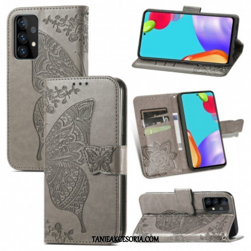 Etui Folio do Samsung Galaxy A52 4G / A52 5G / A52s 5G Pół Motyle