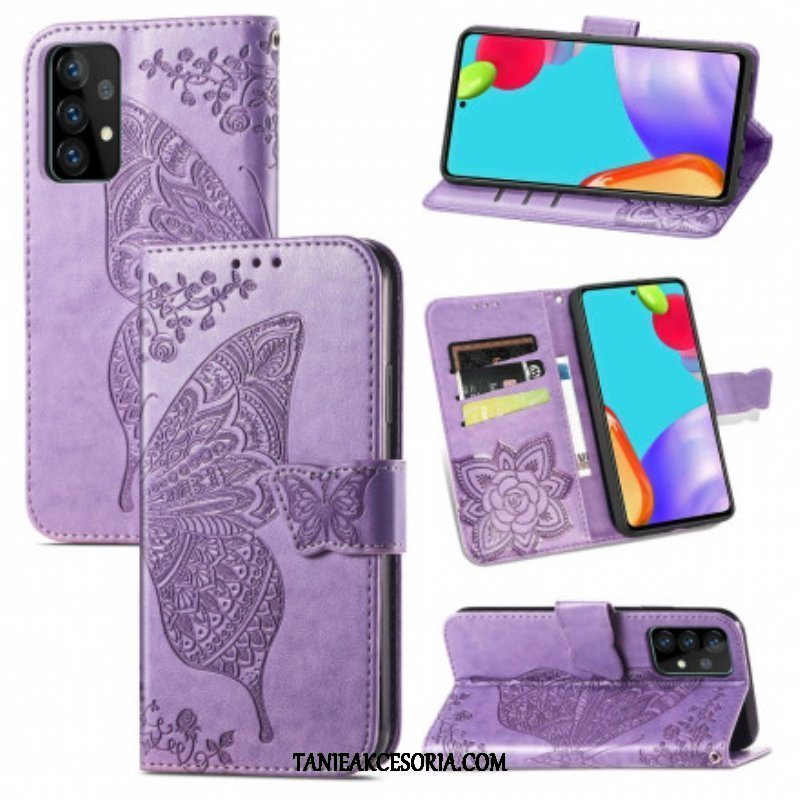 Etui Folio do Samsung Galaxy A52 4G / A52 5G / A52s 5G Pół Motyle