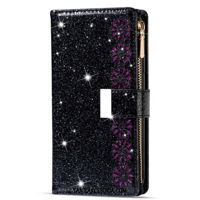 Etui Folio do Samsung Galaxy A54 5G Portfel Cekinowy Portfel