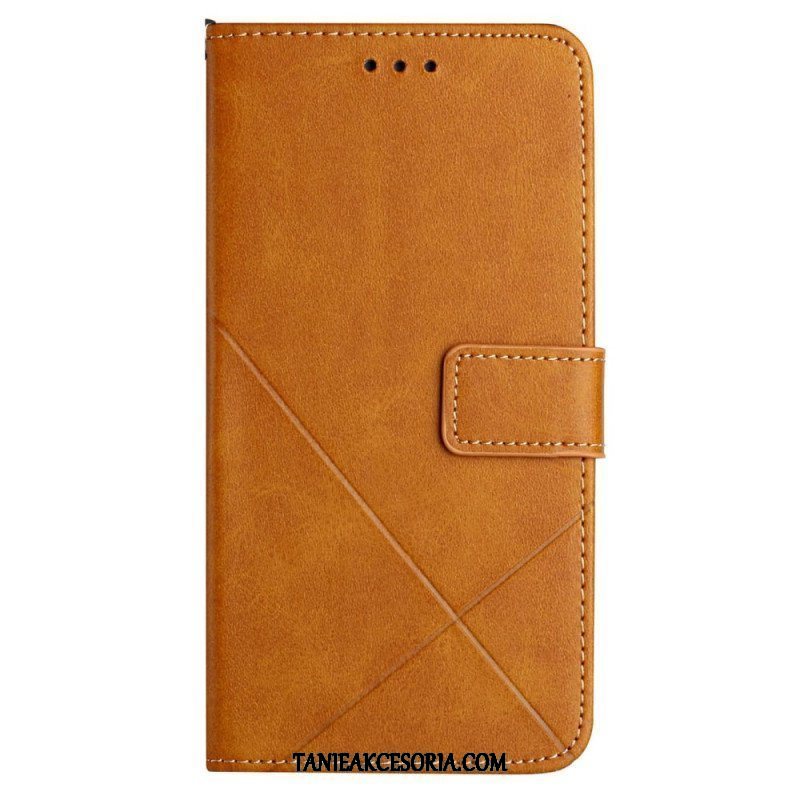 Etui Folio do Samsung Galaxy A54 5G Stylowe Skórzane Linie