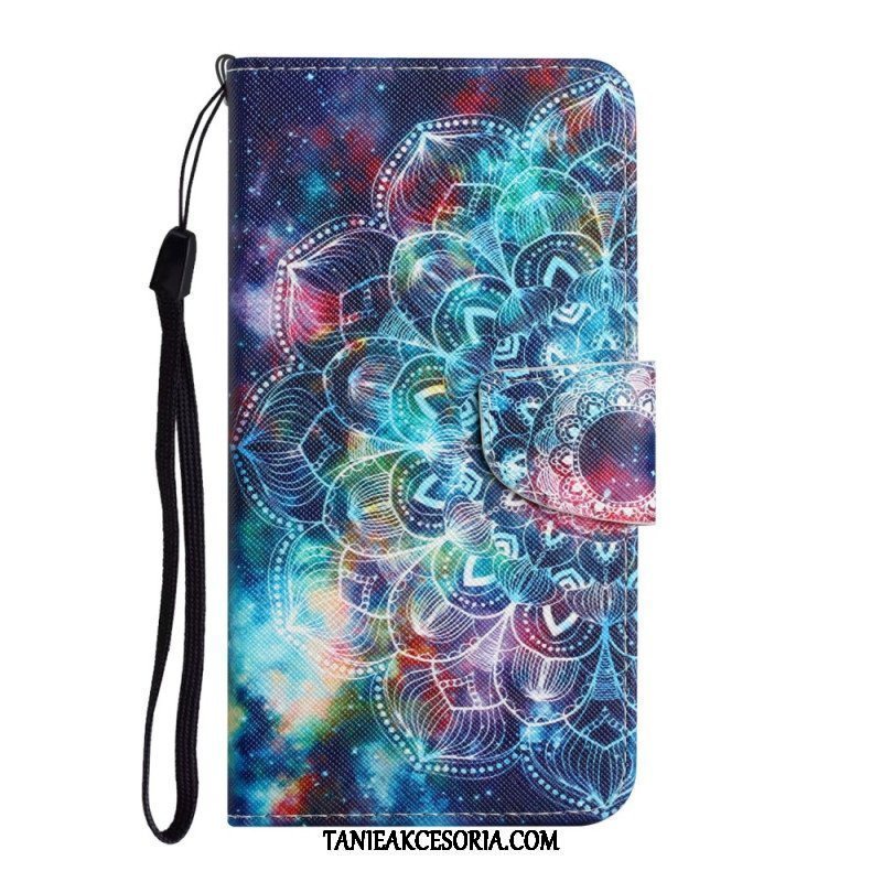 Etui Folio do Samsung Galaxy A54 5G z Łańcuch Paskowata Mandala