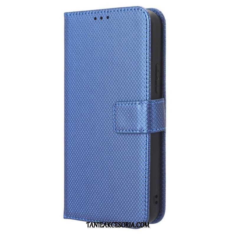 Etui Folio do Samsung Galaxy A54 5G z Łańcuch Styl Z Paskami