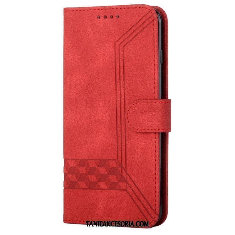 Etui Folio do Samsung Galaxy M12 / A12 Diamentowe Linie I Tekstura