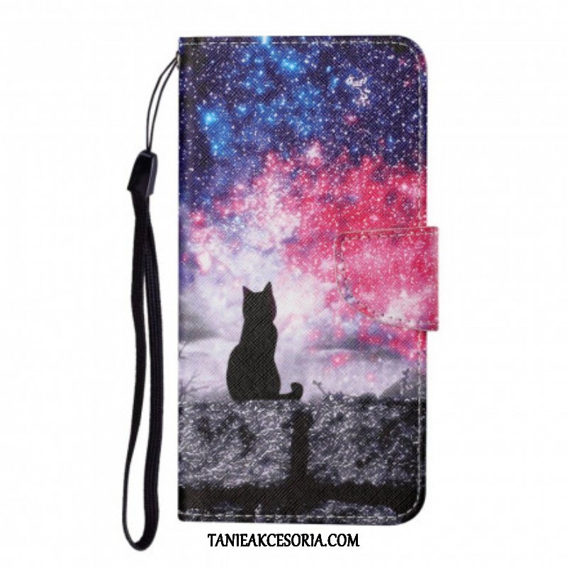 Etui Folio do Samsung Galaxy M12 / A12 Opowieści O Kotach Ze Smyczą