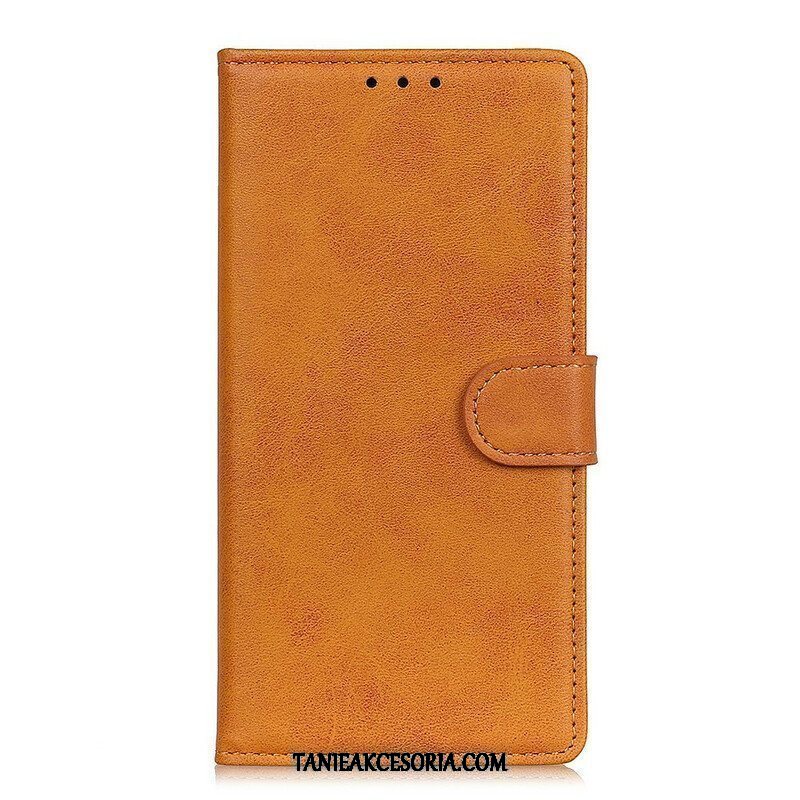 Etui Folio do Samsung Galaxy M12 / A12 Retro Matowy Efekt Skóry