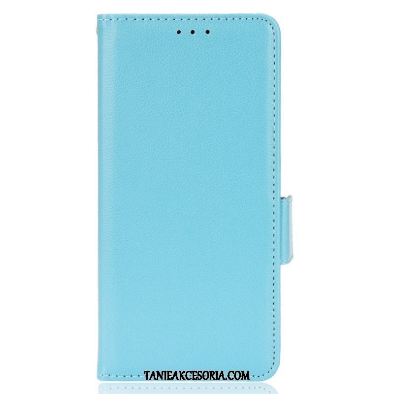 Etui Folio do Samsung Galaxy M13 Bardzo Cienka Sztuczna Skóra Liczi