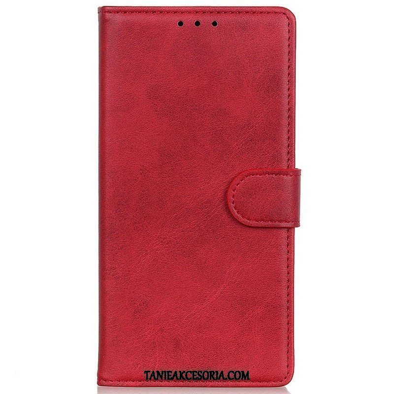 Etui Folio do Samsung Galaxy M13 Matowa Sztuczna Skóra