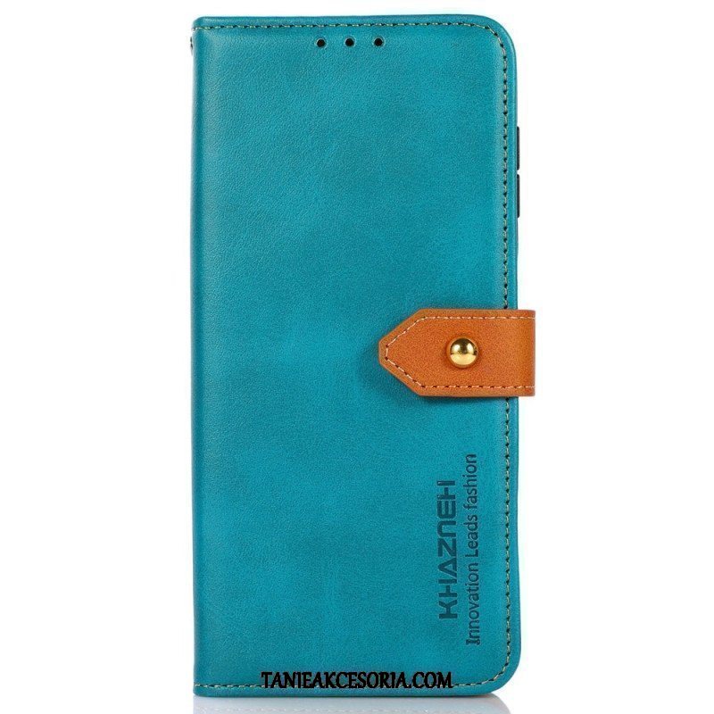 Etui Folio do Samsung Galaxy M13 Złote Zapięcie Khazneh