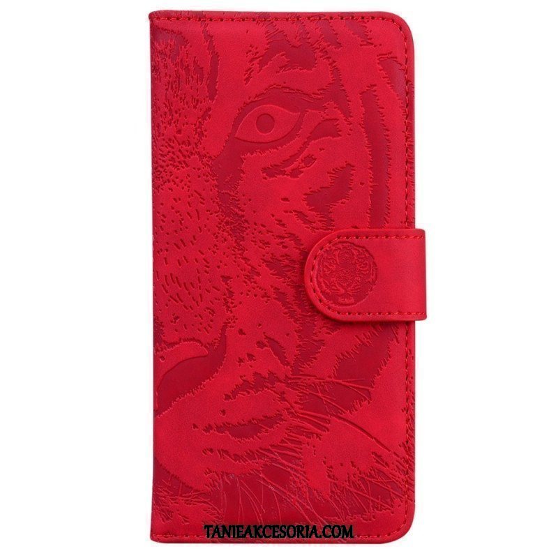 Etui Folio do Samsung Galaxy M13 Ślad Tygrysa