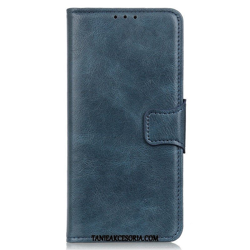 Etui Folio do Samsung Galaxy M23 5G Dwustronne Zapięcie Z Efektem Skóry