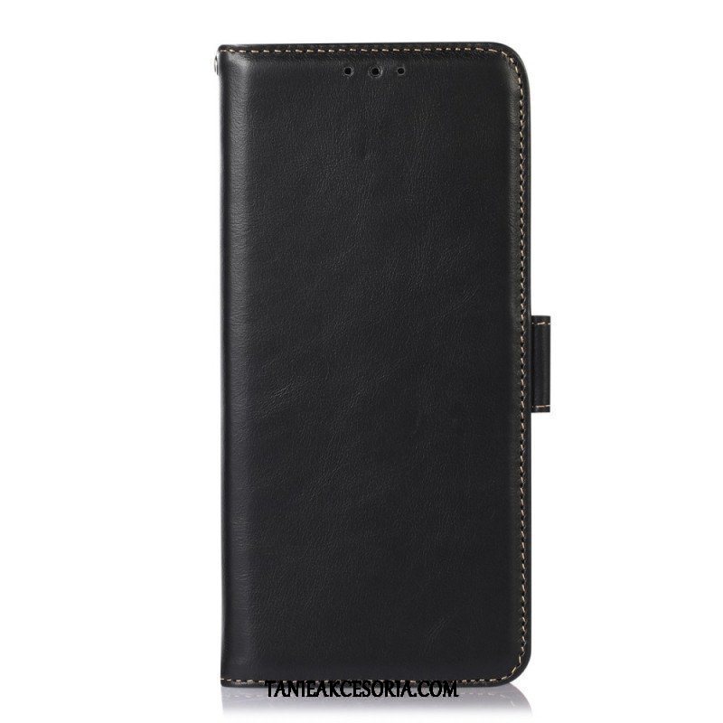 Etui Folio do Samsung Galaxy M23 5G Funkcja Rfid Z Prawdziwej Skóry