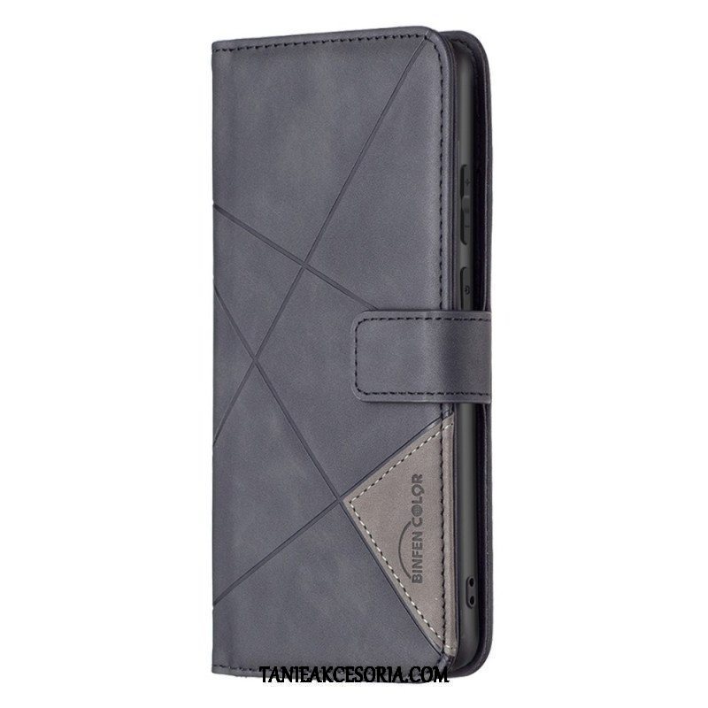 Etui Folio do Samsung Galaxy M23 5G Kolorowe Trójkąty Binfena