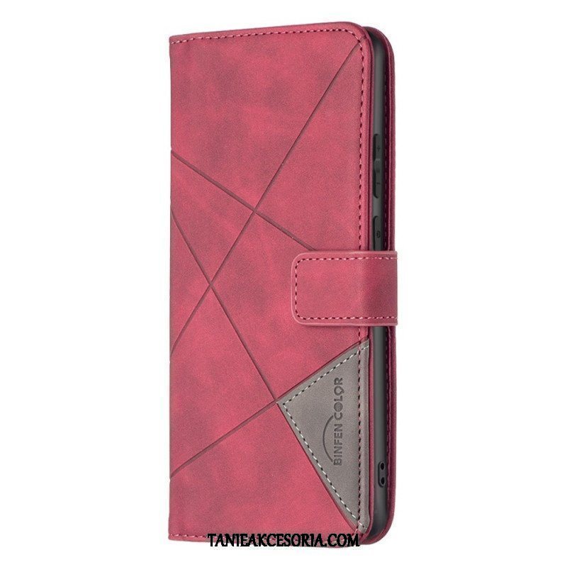 Etui Folio do Samsung Galaxy M23 5G Kolorowe Trójkąty Binfena