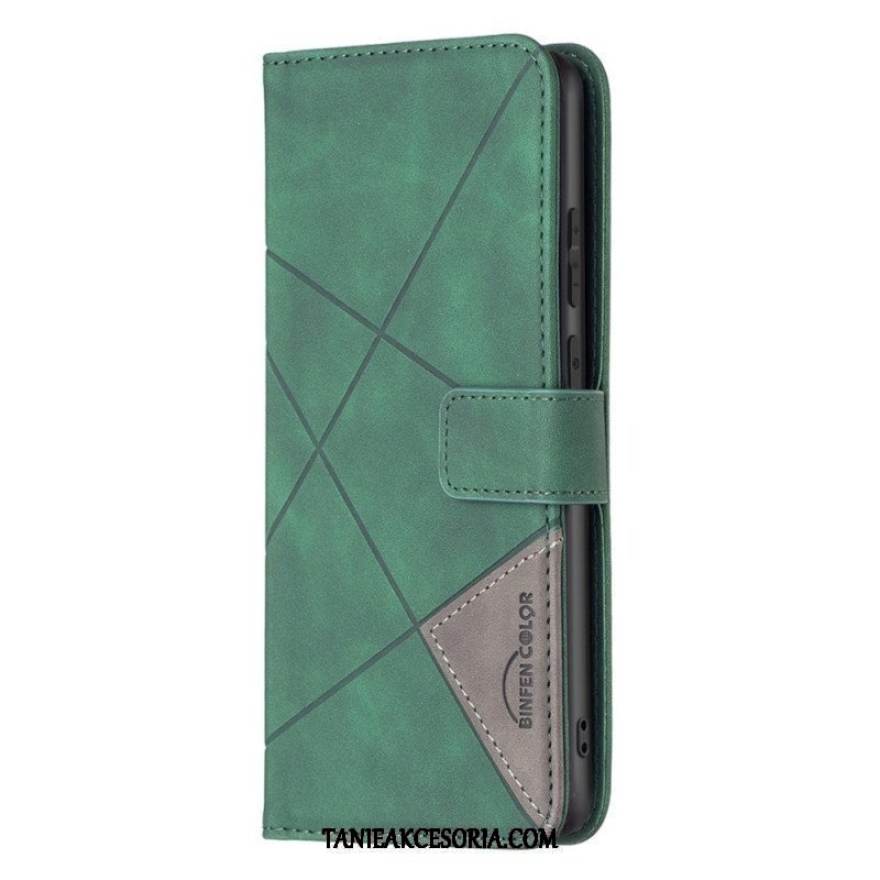 Etui Folio do Samsung Galaxy M23 5G Kolorowe Trójkąty Binfena