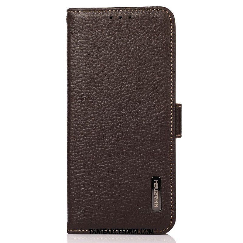 Etui Folio do Samsung Galaxy M23 5G Skóra Liczi Khazneh Rfid