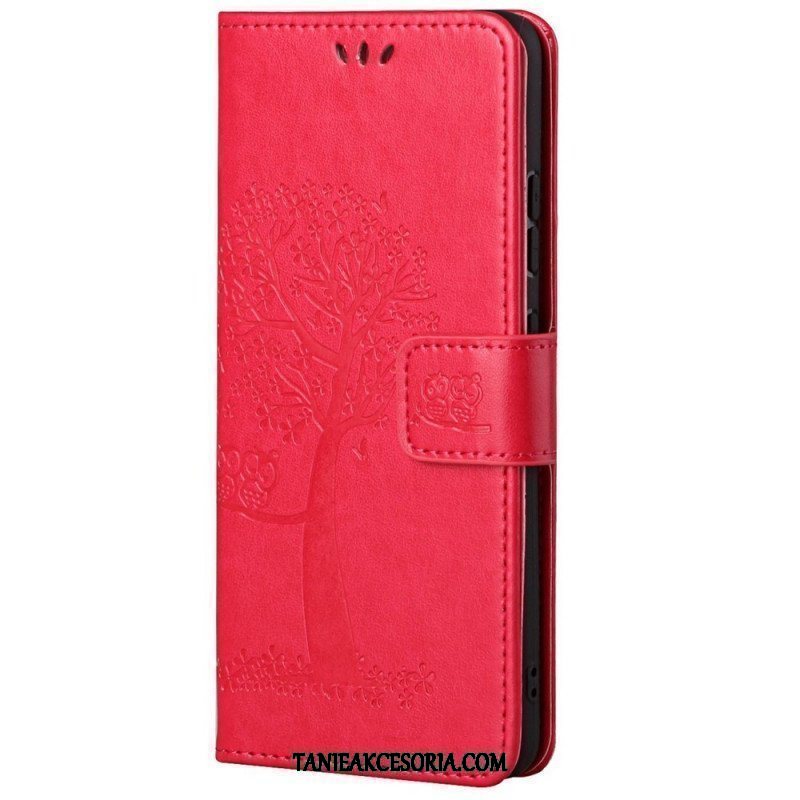 Etui Folio do Samsung Galaxy M23 5G Sowa Drzewo