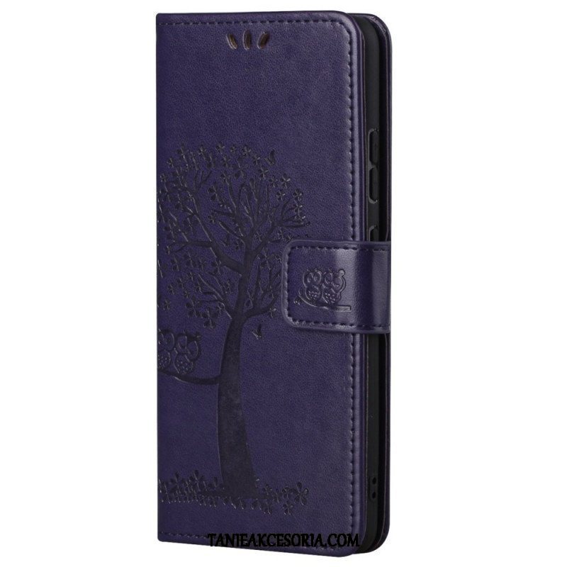 Etui Folio do Samsung Galaxy M23 5G Sowa Drzewo