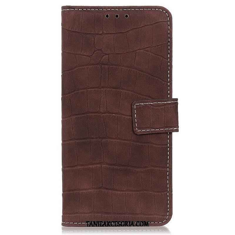 Etui Folio do Samsung Galaxy M23 5G Styl Skóry Krokodyla