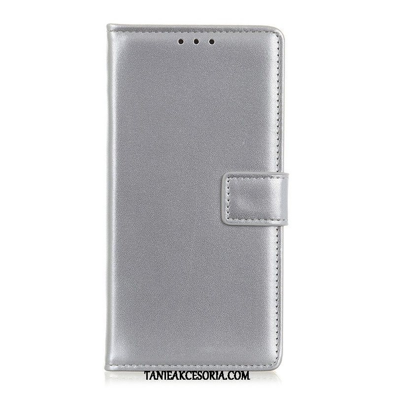 Etui Folio do Samsung Galaxy M32 Błyszcząca Sztuczna Skóra