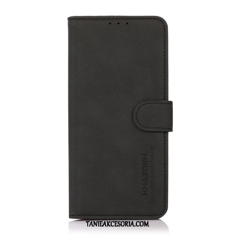 Etui Folio do Samsung Galaxy M32 Efekt Teksturowanej Skóry Khazneh