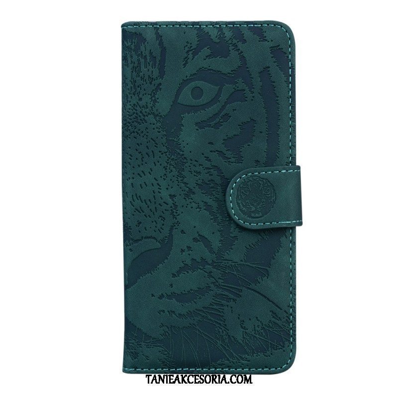 Etui Folio do Samsung Galaxy M32 Nadruk Twarzy Tygrysa