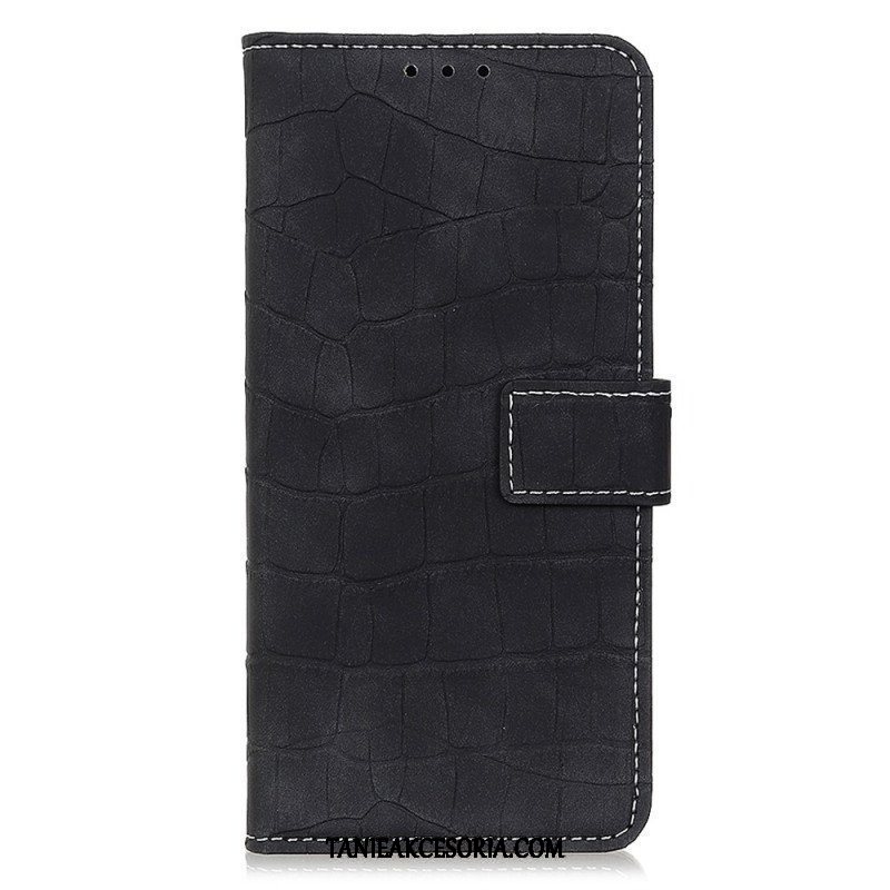 Etui Folio do Samsung Galaxy M33 5G Efekt Skóry Krokodyla