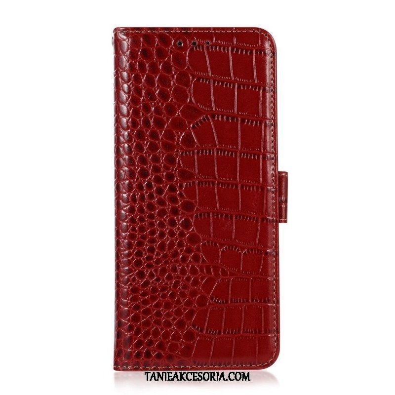 Etui Folio do Samsung Galaxy M33 5G Rfid W Stylu Krokodyla