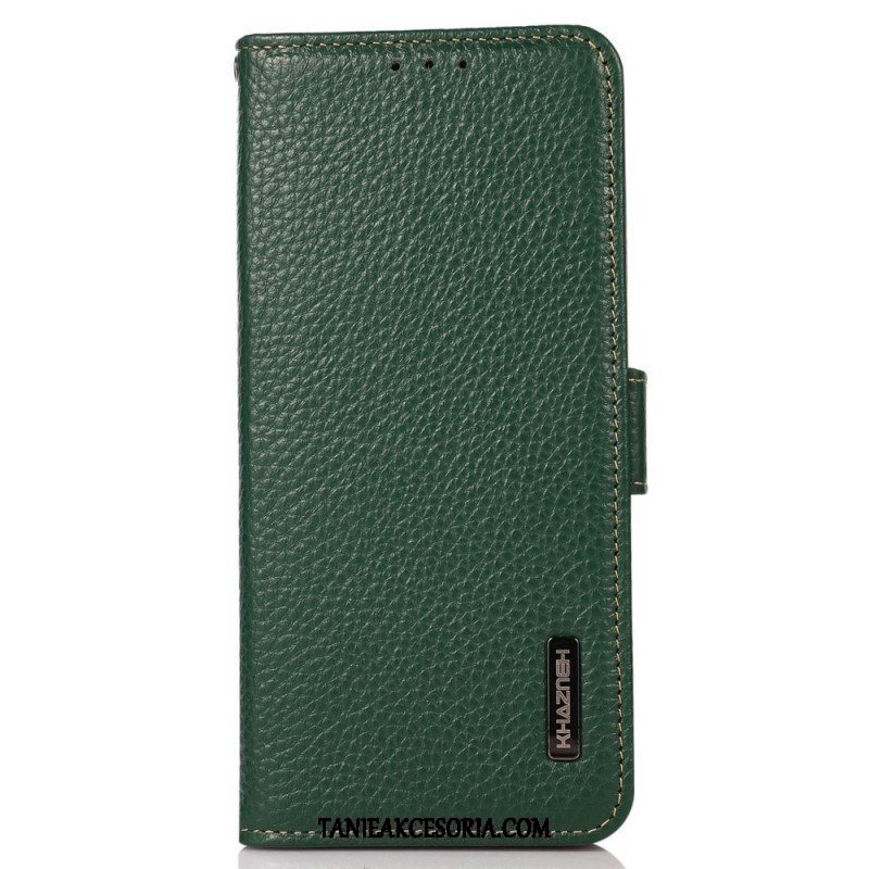 Etui Folio do Samsung Galaxy M33 5G Skóra Liczi Khazneh Rfid