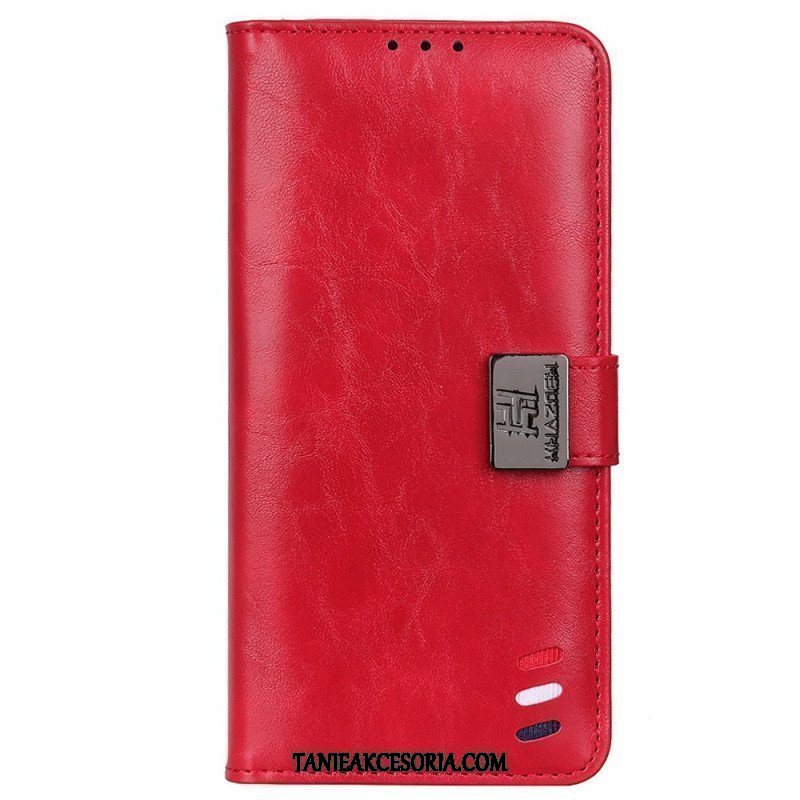 Etui Folio do Samsung Galaxy M33 5G Trójkolorowe Srebrne Zapięcie