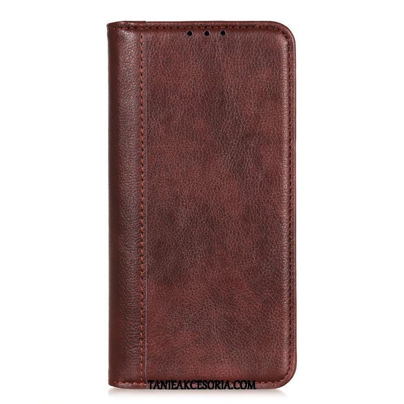 Etui Folio do Samsung Galaxy M52 5G Pleciona Skóra